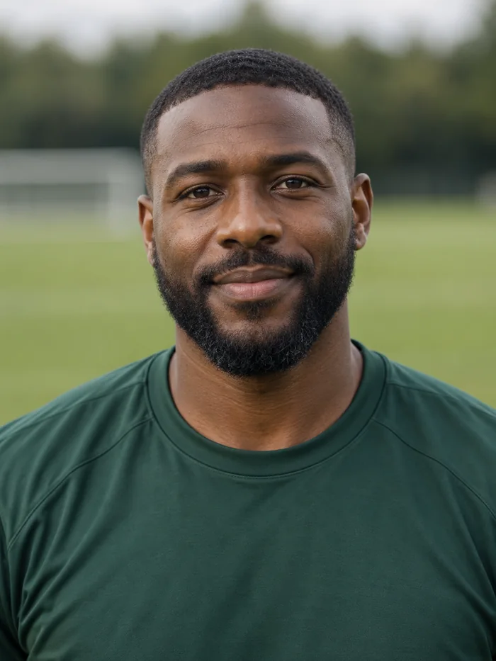 Illustrative close-up portrait for Andre Boateng’s coaching profile